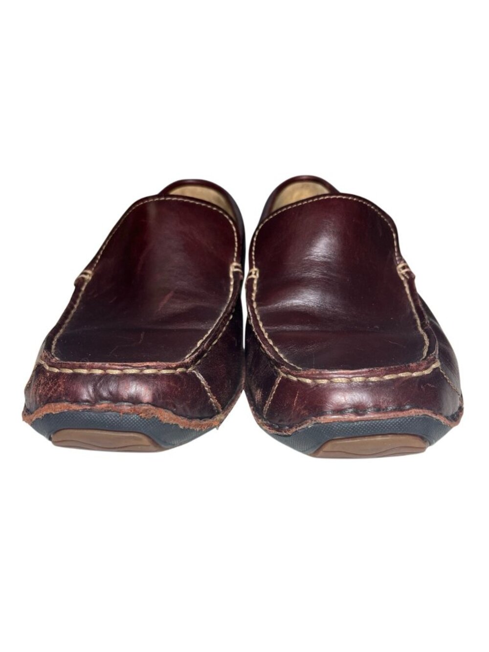 Timberland Annapolis Slip On Shoes Men's 8.5 Brown Leather Driving Loafers 74024